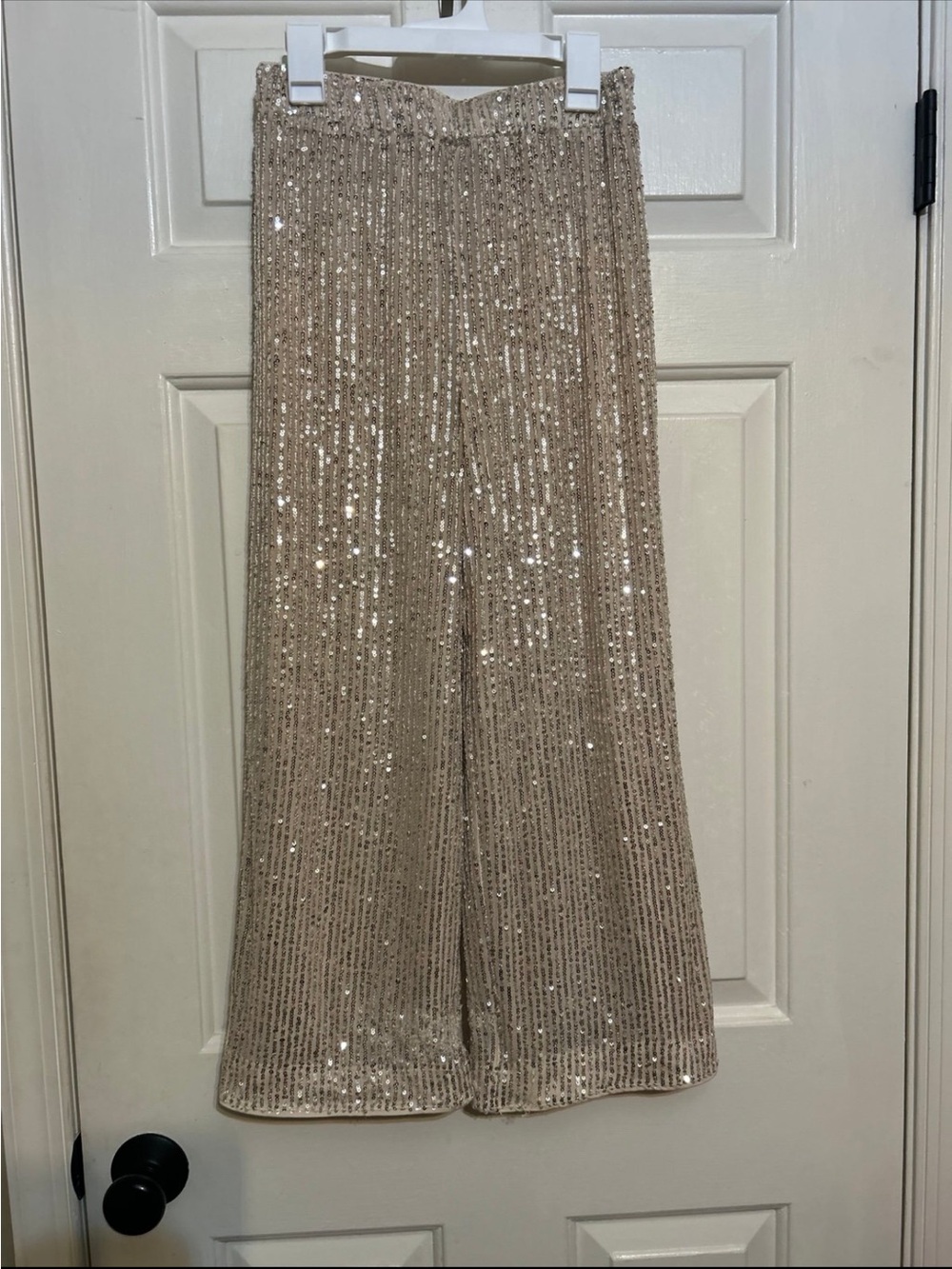 Abercrombie kids girls sequin wide leg pants. Girls size 11/12